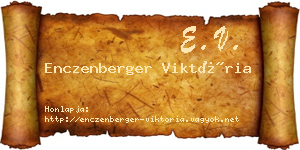 Enczenberger Viktória névjegykártya